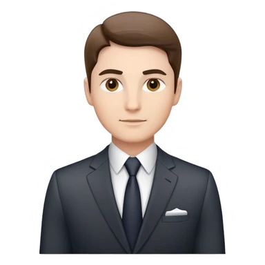 ceo business confidently, wears smart business attire sticker