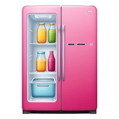 large fancy pink refrigerator sticker
