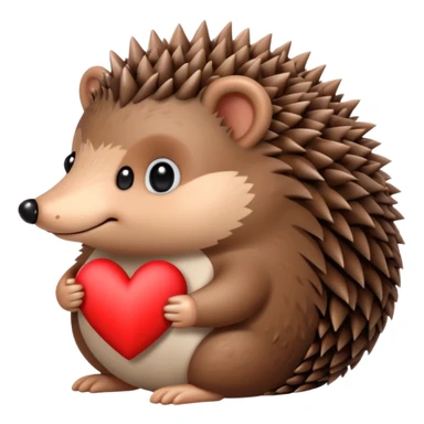 Hedgehog with love sticker