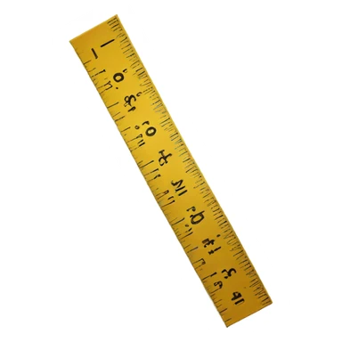Two inch ruler sticker