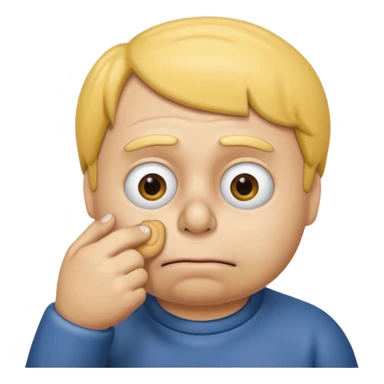ralph wiggum nose picking sticker