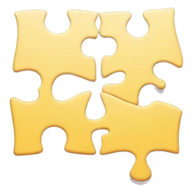 Two puzzle pieces seperated sticker