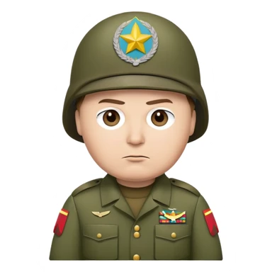 Cartman from South Park wearing army uniform, military helmet sticker