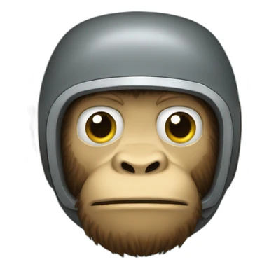 Human-like ape in a submarine sticker