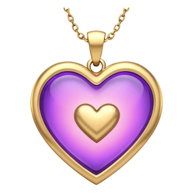 A very beautiful and aesthetic pink and gold heart pendant with a little I love you engraved on it. The style would be iOS. It has a purple glow around it. And it would look otherworldly and etherial. sticker