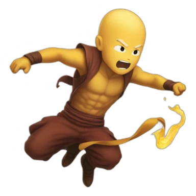 Krilin is falling sticker