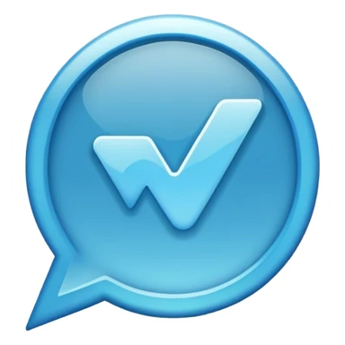 Whatsapp Verified blue tick sticker