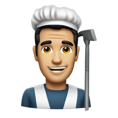 Elvis as a janitor  sticker