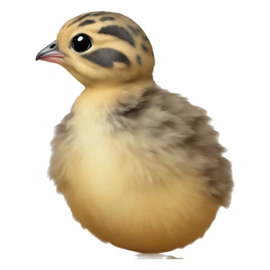 Smallest New born quail chick sticker