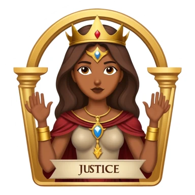 The justice Tarot Card sticker