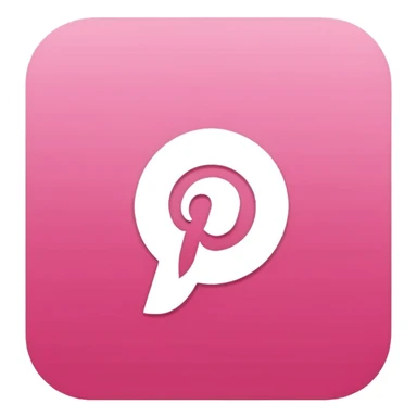 Pink Pinterest logo
 sticker