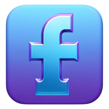 Fortnite logo F with a gradient sticker