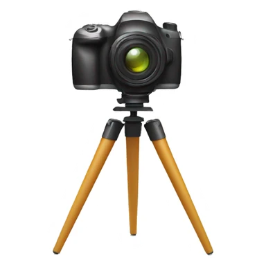 camera on tripod sticker