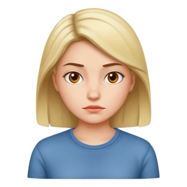 fake costumer loyalty, girl that doesn't care, she is like whatever sticker