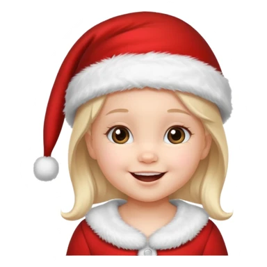 christmas girl but her apperance is like baby, pretty sticker