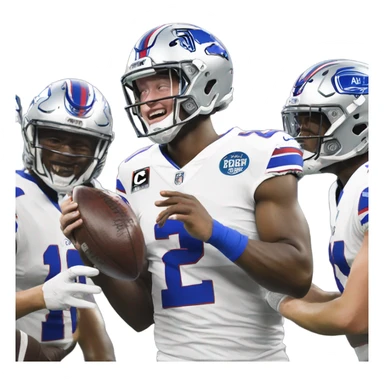 josh allen winning the superbowl  sticker