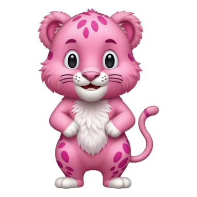 pink panther character sticker