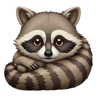 The raccoon is swollen with wine and sleeping  sticker