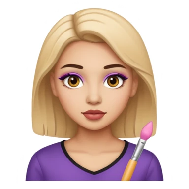 jeune adulte avec du maquillage sticker