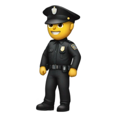 policier qui tape un noir sticker