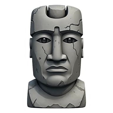 Sigma moai gigachad statue sticker