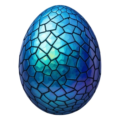 cracked cracked cracked blue dragon egg 3  sticker