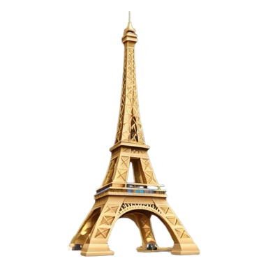 Eiffel Tower at night with stars sticker
