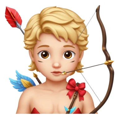 Cupid with bow and arrow sticker