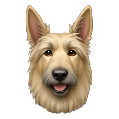 Berger Picard with pointy ears sticker