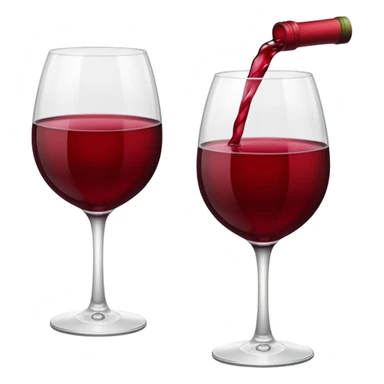 Half full glass of red wine sticker