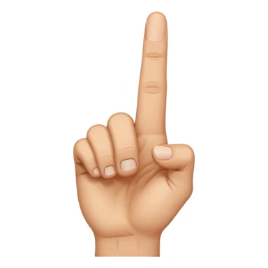 Orta parmak çeken emoji sticker