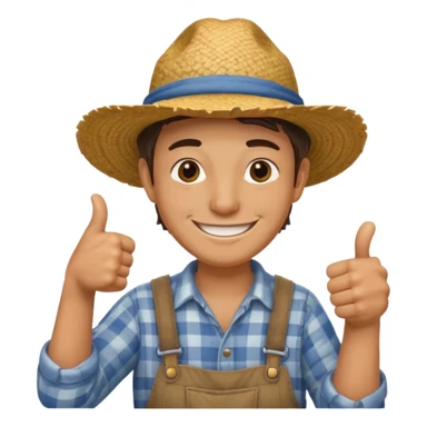 papa le gusta la iidea granjero  con puño de like sticker