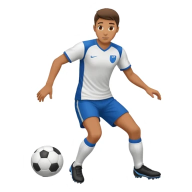soccer player doing ball tricks sticker