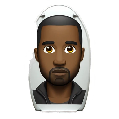 Kanye west on the Ski Bodo toilet sticker
