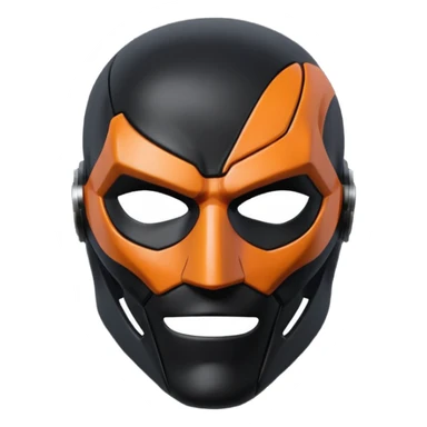 Death stroke mask all black sticker