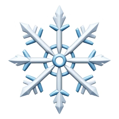 un flocon de neige stylisé sticker