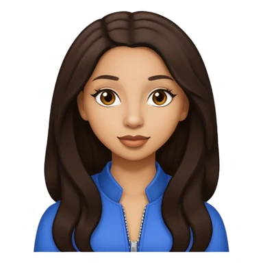 Mya, R&B Singer with long dark brown hair  sticker