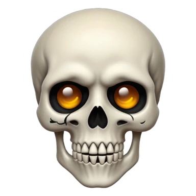 goth skull emoji, dark and moody sticker