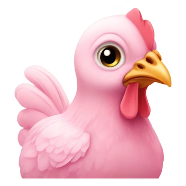 Baby pink chicken  sticker