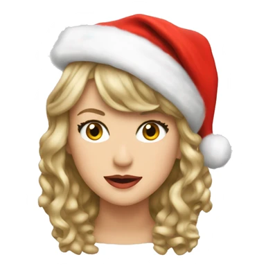taylor swift as santa  sticker