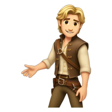 Flynn rider rapunzel sticker