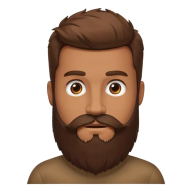 Guy with huge beard sticker
