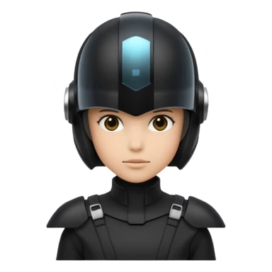 time traveler in black clothes sticker