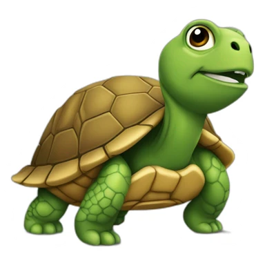 Tortue sur l’autre sticker