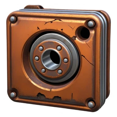 ultra realistic metal rust scrap DUBS icon sticker