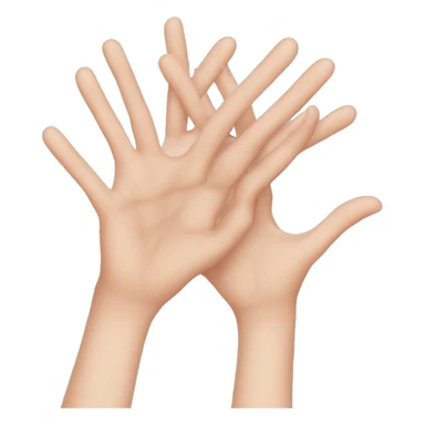 Demi cœur avec les mains sticker