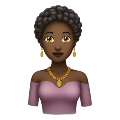 Femme africaine sticker