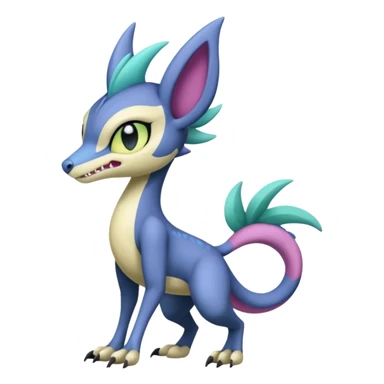 Badass edgy cool realistic Meloetta-Sergal-Cresselia-Palkia-Stitch-Fakémon-creature-hybrid sticker