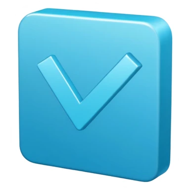 can u make roblox blue square checkmark and square should be tilted sticker
