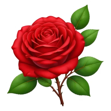 rose and apple sticker